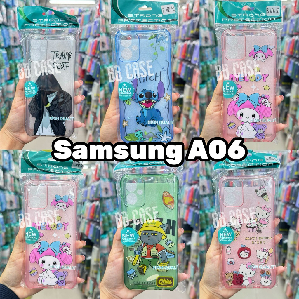 เคสStongใสลายการ์ตูนกันมุม รุ่น Samaung A06(5G)/A06(4G) (มี10ลาย)!!ตรงรุ่น!เคสการ์ตูนStong  สินค้าพร้อมส่งในไทย