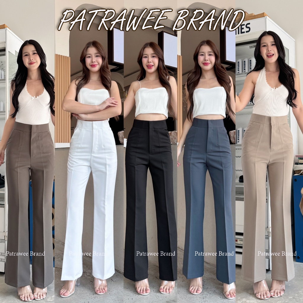 พร้อมส่ง P43 กางเกงขาม้า กางเกงขาม้าน้อย หรือขาม้าเล็ก S-XL งานตะขอดีเทลซิปหน้า แต่งกระเป๋า 2 ข้าง