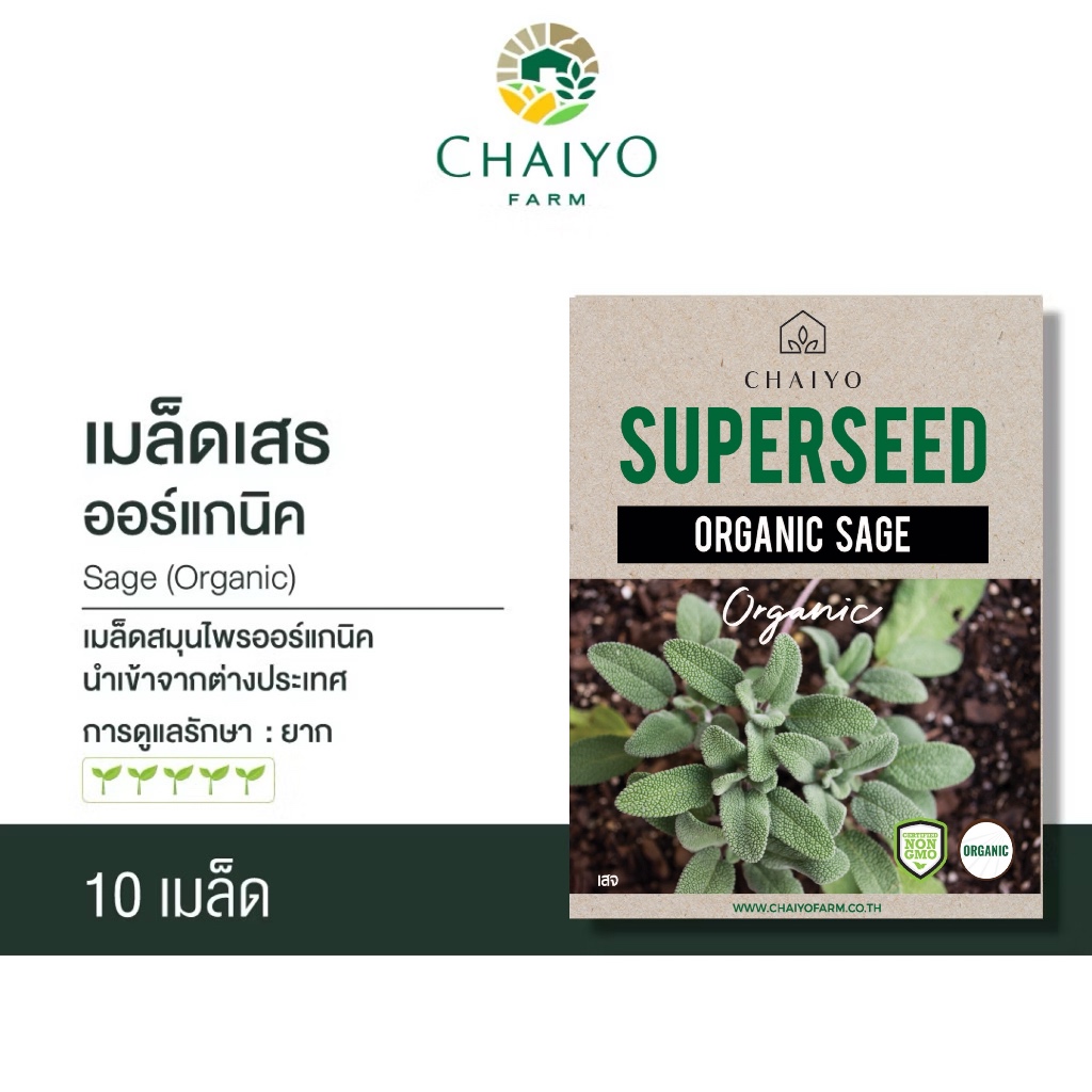 เมล็ด Sage (Organic) เสจ ออร์แกนิค