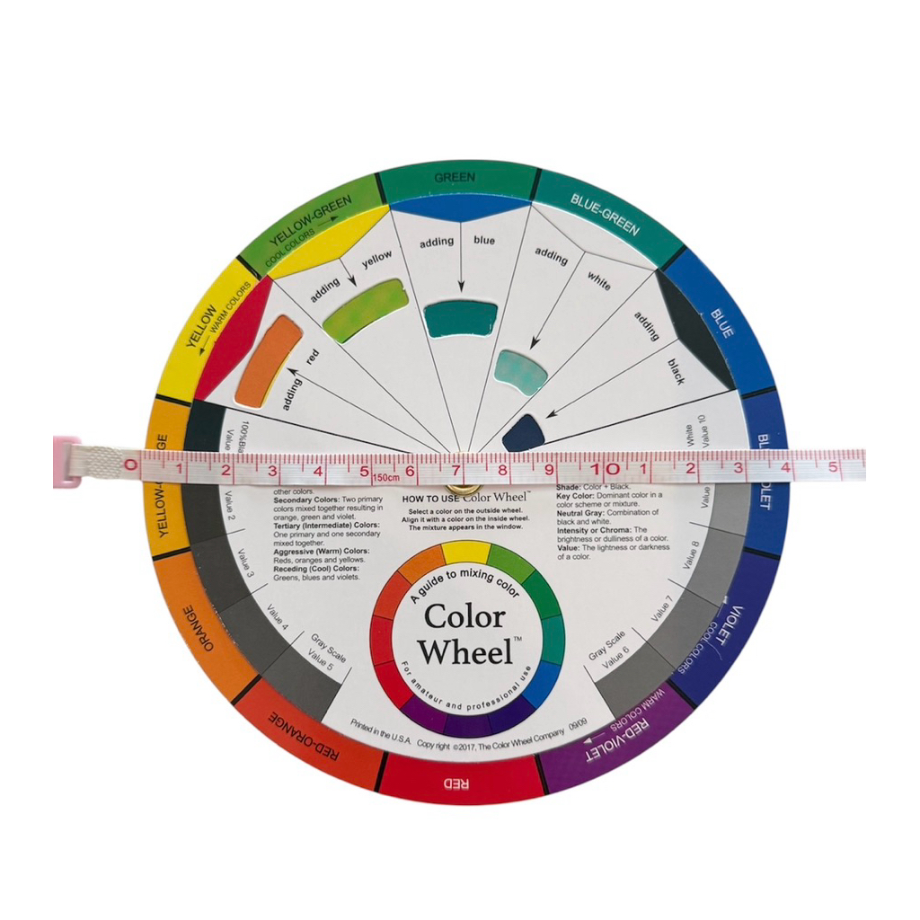 Color Wheel วงล้อเฉดสี สื่อผสมสีภาษาอังกฤษ ขนาด 14 cm.