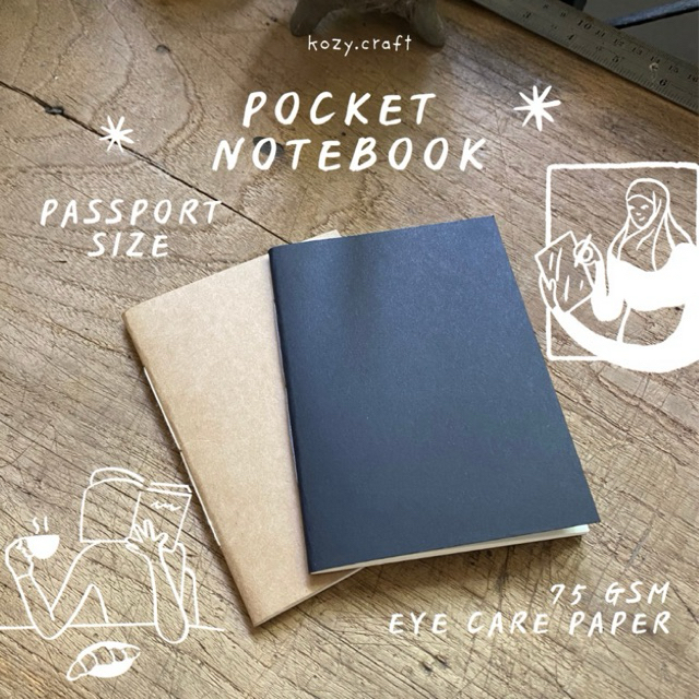 สมุดจดบันทึก - TN Refill • 75 gsm (Passport Size) B7 • สมุดทำมือ