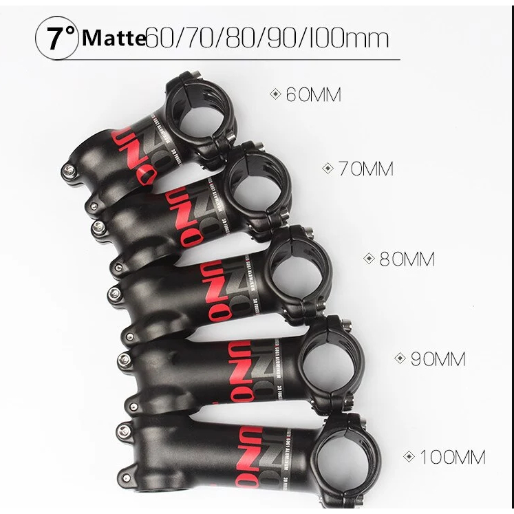 สเต็มคอจักรยาน UNO รุ่น 3D FORGED STEM ขนาด 60 80 90 100 110mm +/- 7 ํ อลู 6061