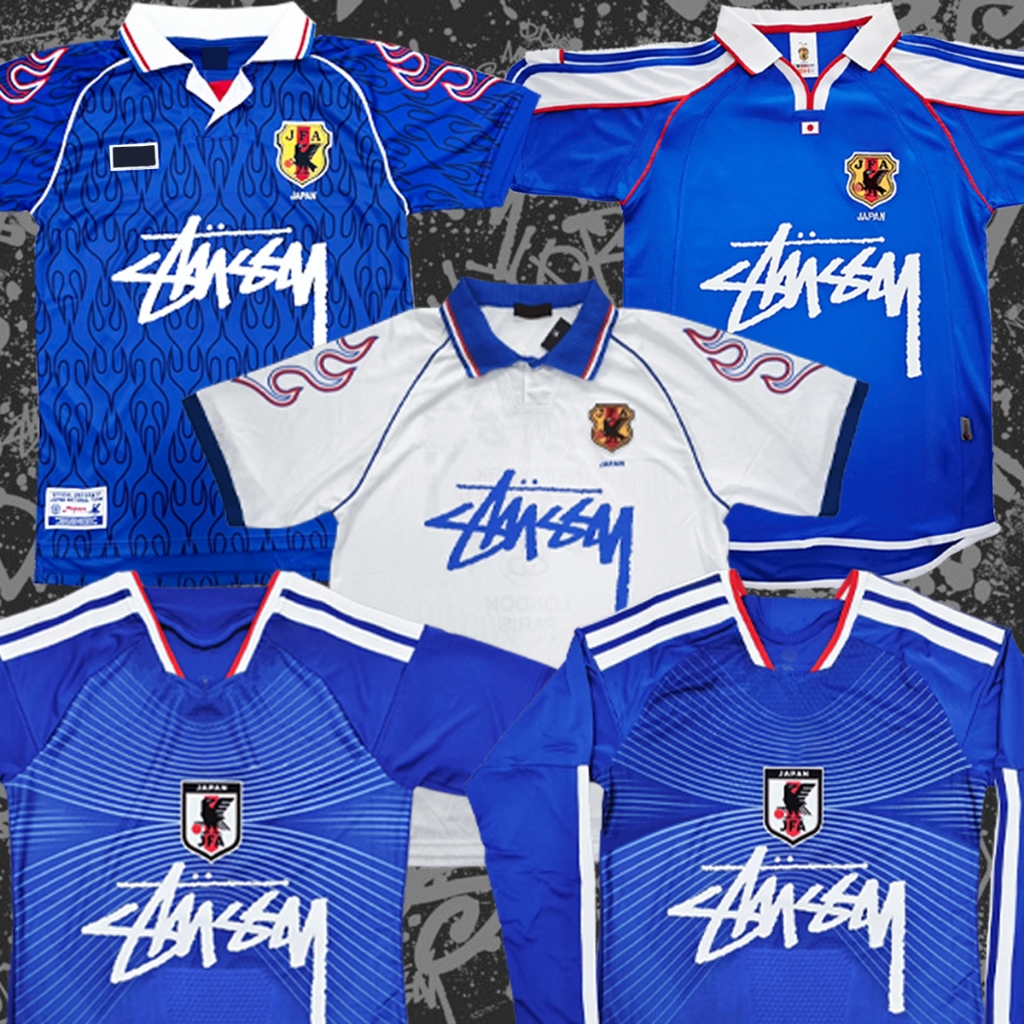 เสื้อฟุุตบอลย้อนยุค/ล่าสุด รวมทีม ญี่ปุ่น X Stussy ไซส์ S-2XL