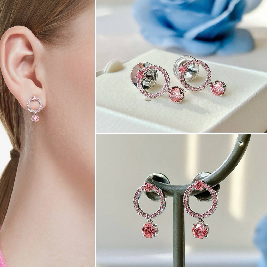 👑ผ่อน 0%👑 SWAROV Attract drop earrings