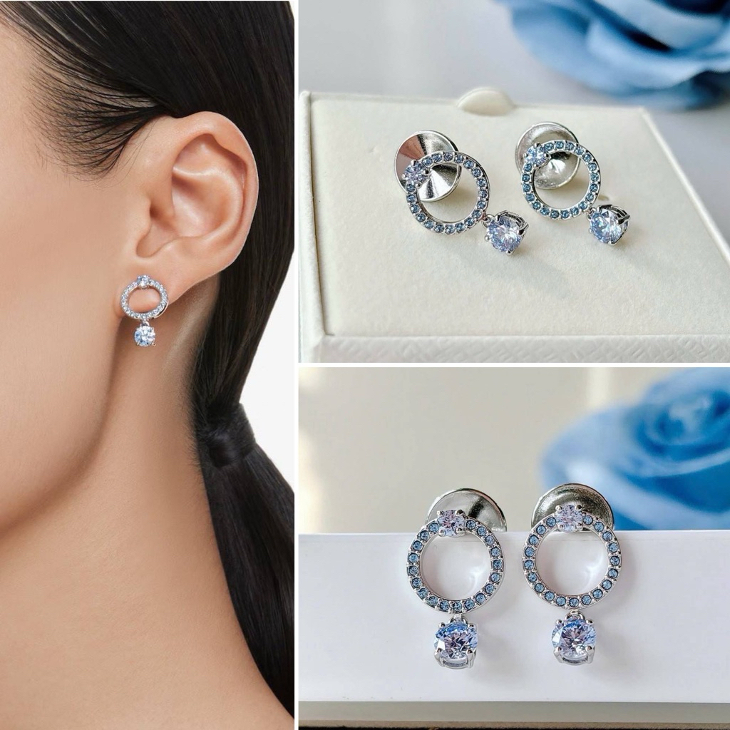 👑ผ่อน 0%👑 SWAROV Attract drop earrings