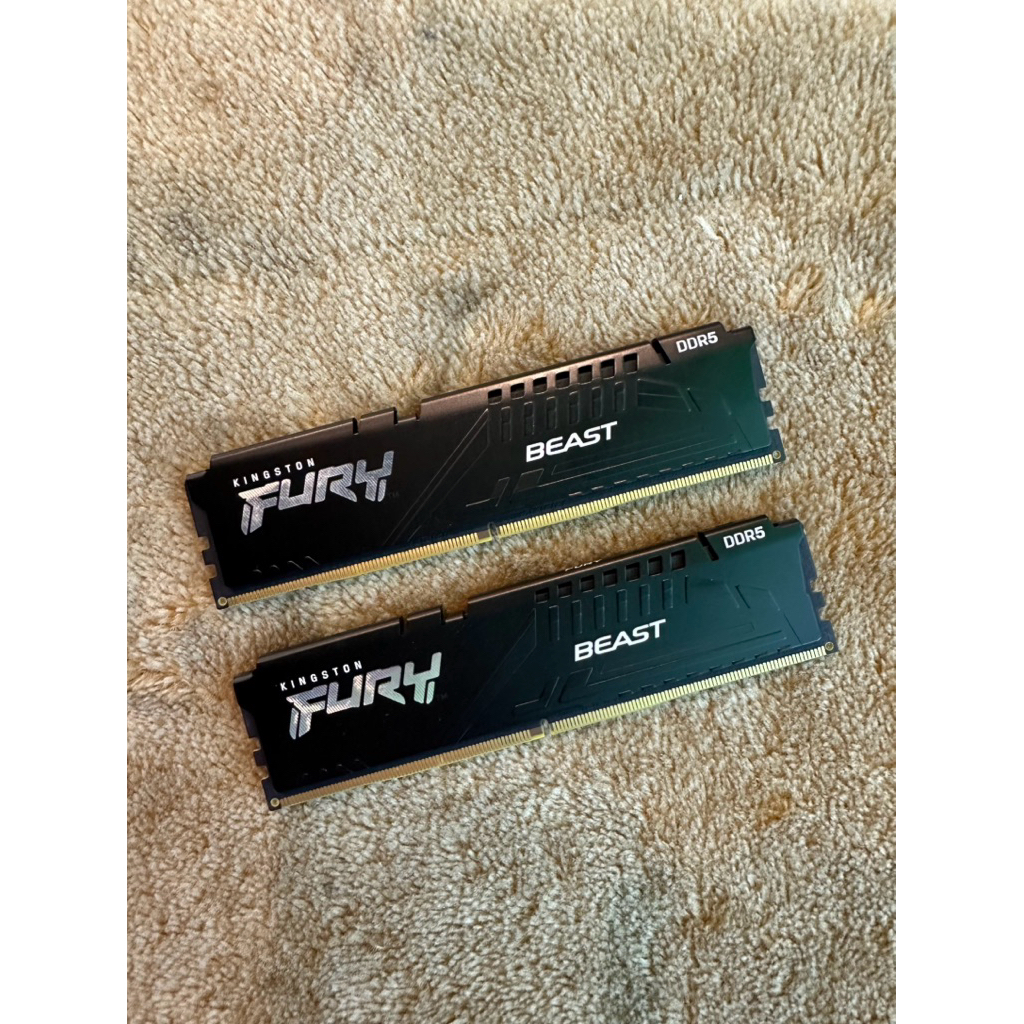 32GB (16GBx2) DDR5 5200MHz RAM (หน่วยความจำ) KINGSTON FURY BEAST DDR5 (BLACK) (KF552C40BBK2-32)