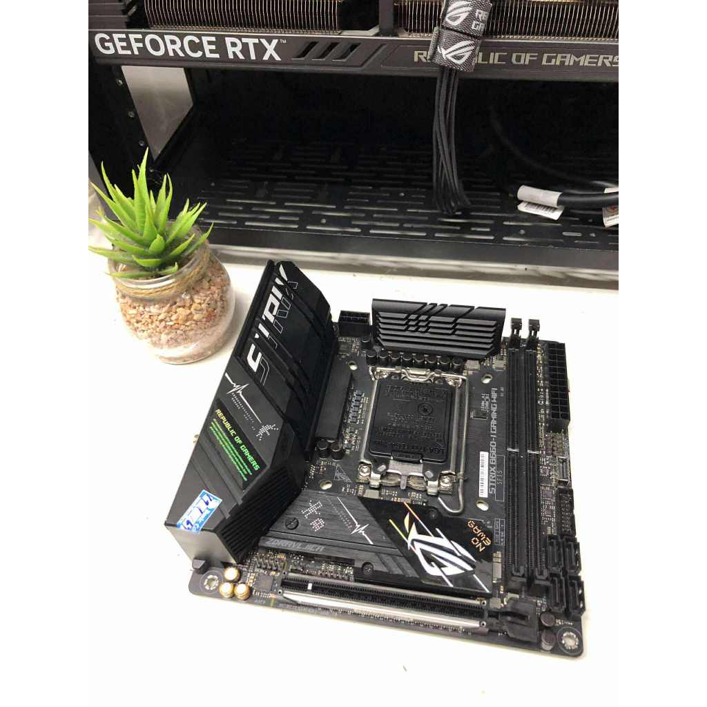 MAINBOARD (เมนบอร์ด) 1700 ASUS ROG STRIX B660-I GAMING WIFI DDR5 ไม่มีกล่อง ใช้งานปกติ ประกันร้าน