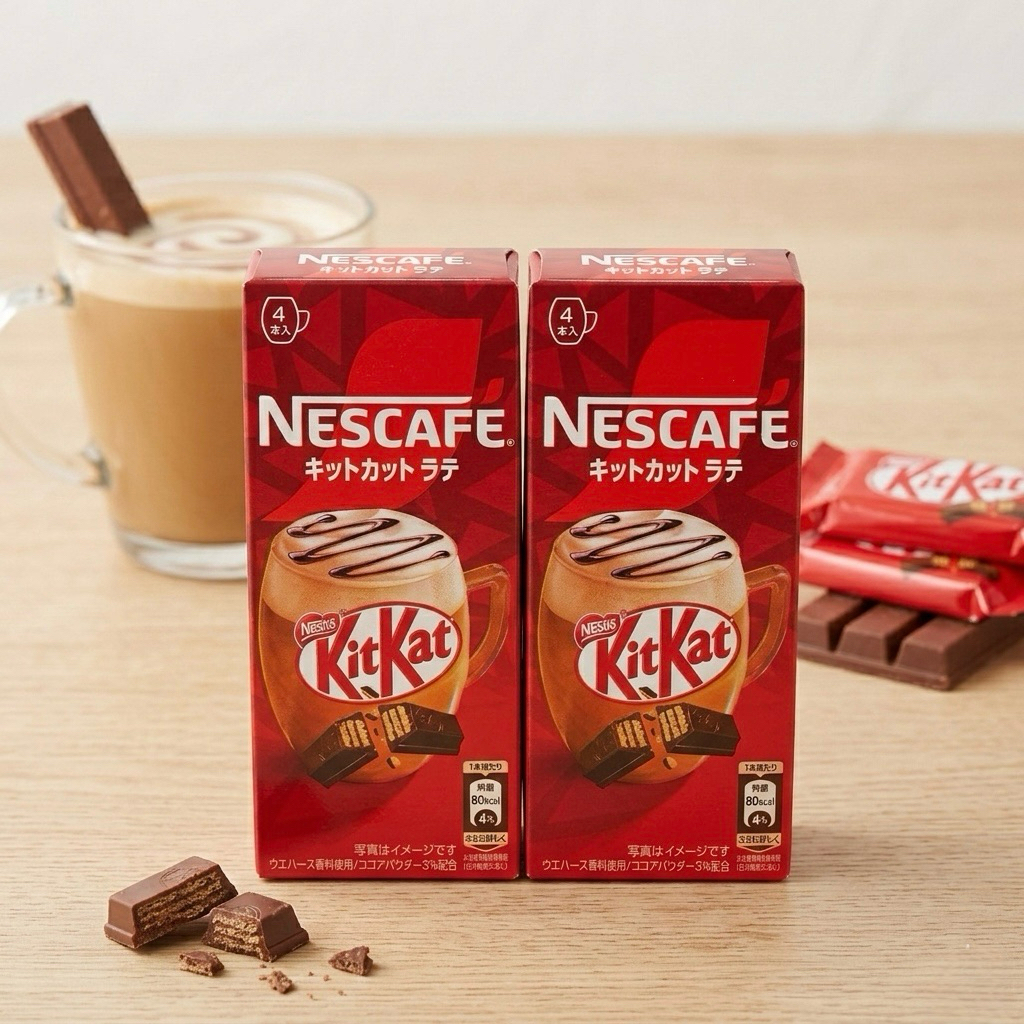 พร้อมส่งในไทย NESCAFE Kit Kat Latte ลาเต้ผสมกลิ่นและรสช็อกโกแลตของ Kitkat