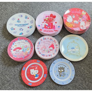 พร้อมส่ง // จานเมลามีน ใส่ขนม ใส่ของ ใส่ข้าว ลายซานริโอ Sanr…