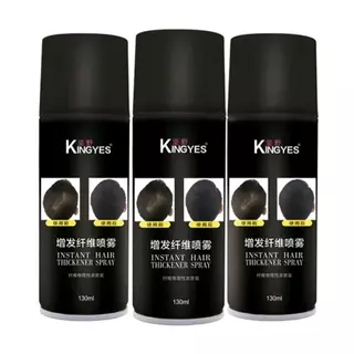 Kingyes Hair Spray สเปรย์ผม ไฟเบอร์ ปิดผมบาง ผมขาว แก้ปัญหาหัวล้าน 130 ml