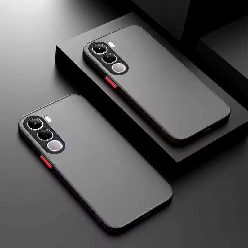 สำหรับ Vivo Y21D Y31 5G V60 Y18 Y36 Y27 Y27S V50 Y04/Y04S Y29S Y29 Y39 Y03 Y100 Y03T เคส ขอบสี หลังด้าน เคสกันกระแทก 025