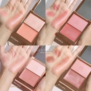 บลัชออน2เนื้อ(ครีม/แมท)ในตลับเดียว MYCA รุ่น GLOW2GO BLUSH PALETTE แต่งได้หลายลุค พกง่าย ให้ลุคโกลว์ธรรมชาติ