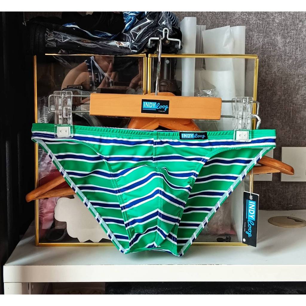 Indy Loop Underwear กางเกงชั้นใน ผ้าSpandex แบบบิกินี ระบายอากาศได้ดี แฟชั่นสําหรับผู้ชาย เน้นความเซ็กซี่