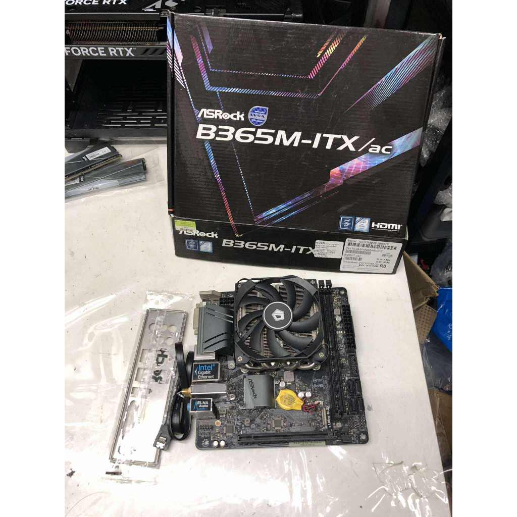 MAINBOARD 1151 ASROCK B365M-ITX/AC  + cpu i3 9100f ครบชุดพร้อมใช้งาน ประกันร้าน
