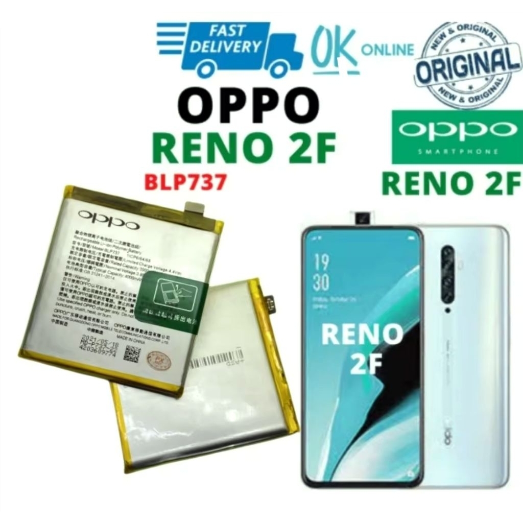 แบตเตอรี่ ออปโป้  OPPO Reno 2F (BLP737)  รุ่น BLP737 (4,000mAh) แบตเตอรี่มือถือ สินค้าพร้อมส่ง