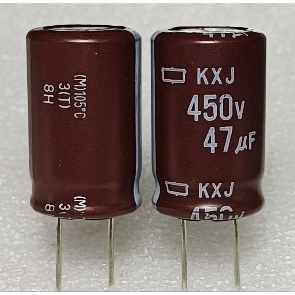 Nippon Chemi-Con KXJ 47uf 450v Capacitor ตัวเก็บประจุ คาปาซิเตอร์