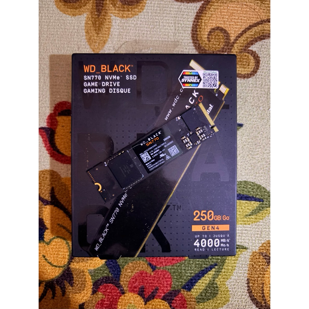 SSD M.2 WD BLACK SN770 250GB มือ 2 สภาพดี