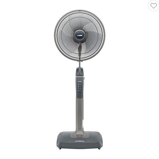 พัดลมตั้งพื้น 16 นิ้ว MITSUBISHI LV16-GB สีเทา/สีฟ้า