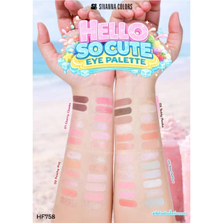 HF758 Sivanna Colors Hello So Cute Eye Palette ซีเวนน่า คัลเลอร์ส ฮัลโหล โซ คิ้วท์ อาย พาเลท 1.6*12 กรัม