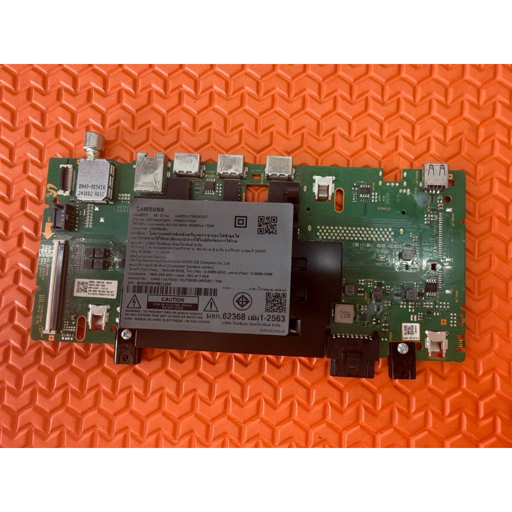 เมนบอร์ดทีวี SAMSUNG รุ่น 65DU7000KXXT,65DU7700KXXTพาสบอร์ด BN96-59614R เวอร์ชั่น CA02