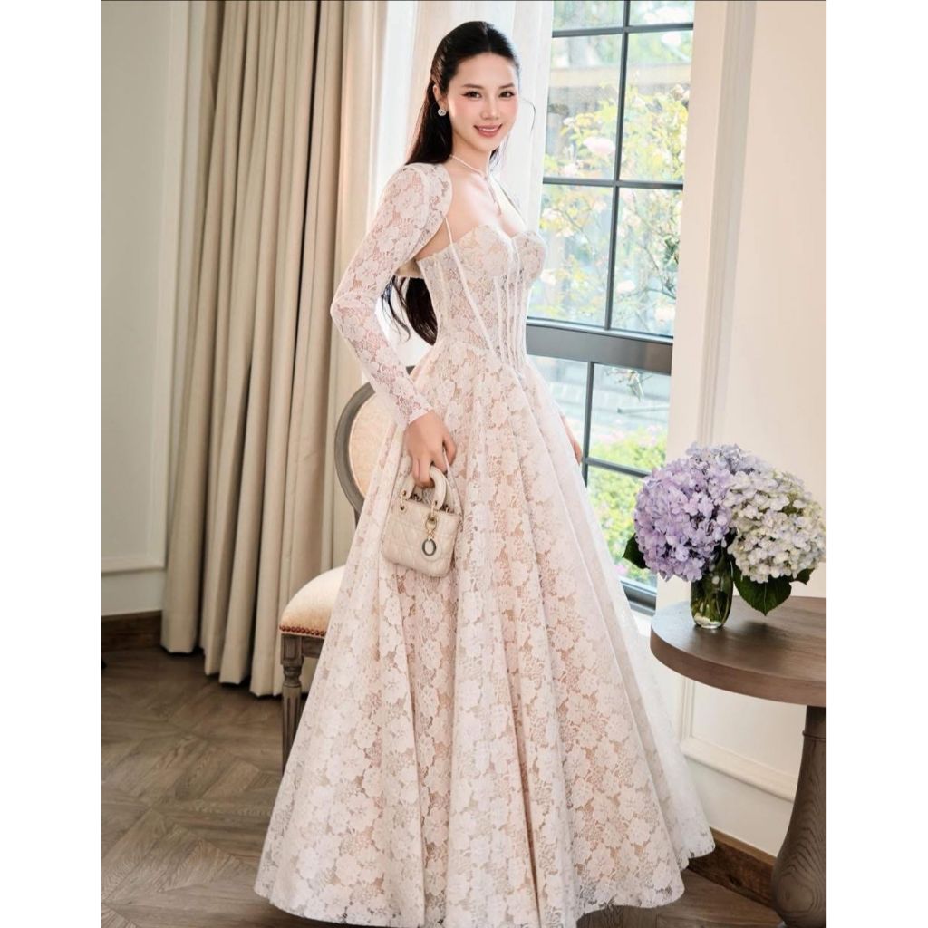 พร้อมส่งชุดเดรส  ใส่ออกงานคูลๆงานป้าย ใส่ได้ทุกเทศกาล #Tareeya style รหัสTU90
