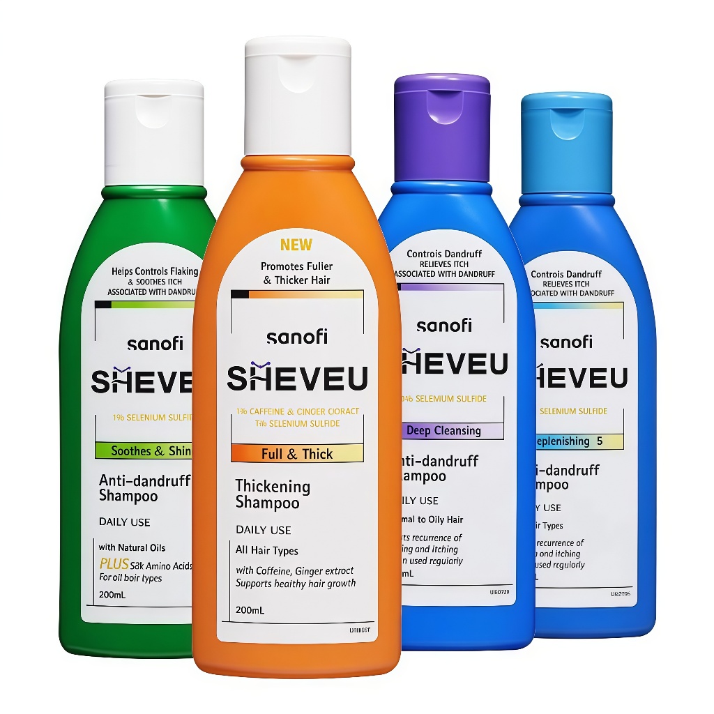 SHEVEU Selenium Sulfide shampoo 200ml ผ่อนคลาย ผิวเงางาม ทำความสะอาดลึกซึ้ง