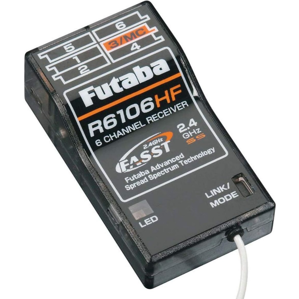 iีซีฟ Futaba R6106HF 2.4GHz FASST 6 Channel Receiver Rc