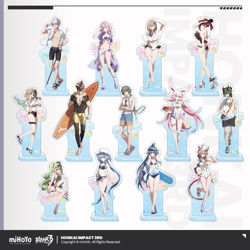 [ พร้อมส่ง / Official ] Honkai Impact 3rd Summer Cruise Vol.4 - Standee ฮงไค อิมแพค HI3 สแตนดี้ Elys