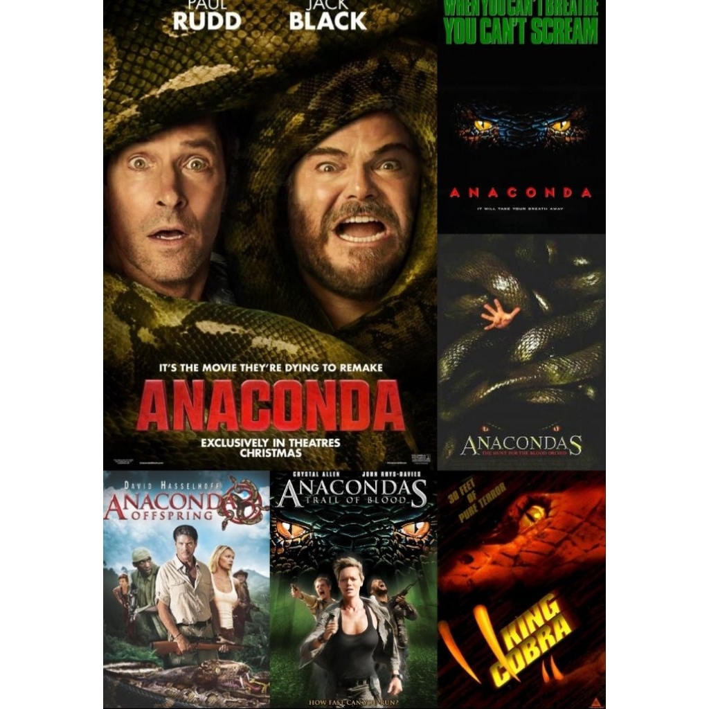 ของสะสมสำหรับเครื่องBlu-ray+DVD ปก+สกรีนแผ่น Anaconda อนาคอนดา เลื้อยสยองโลก