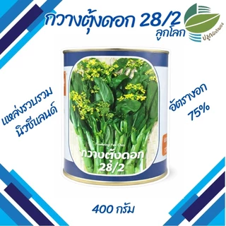 เมล็ดพันธุ์ กวางตุ้งดอก 28/2 ตราลูกโลก ( 400 กรัม )