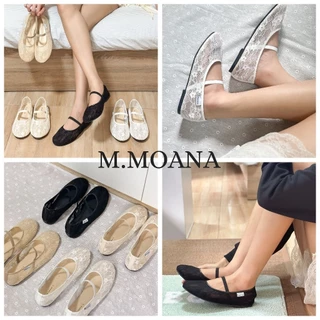 Lace Mary Jane ผลิตในไทย M.MOANAรองเท้าแมรี่เจน