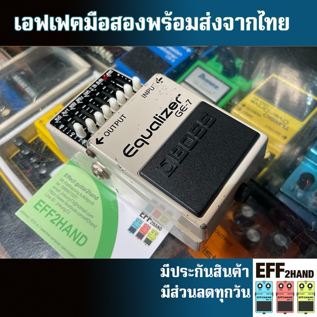 🎉เอฟเฟคกีต้าร์มือสอง🎉 (จัดส่งทันที) 🎸BOSS GE-7 Equalizer – Made in Japan 🥁