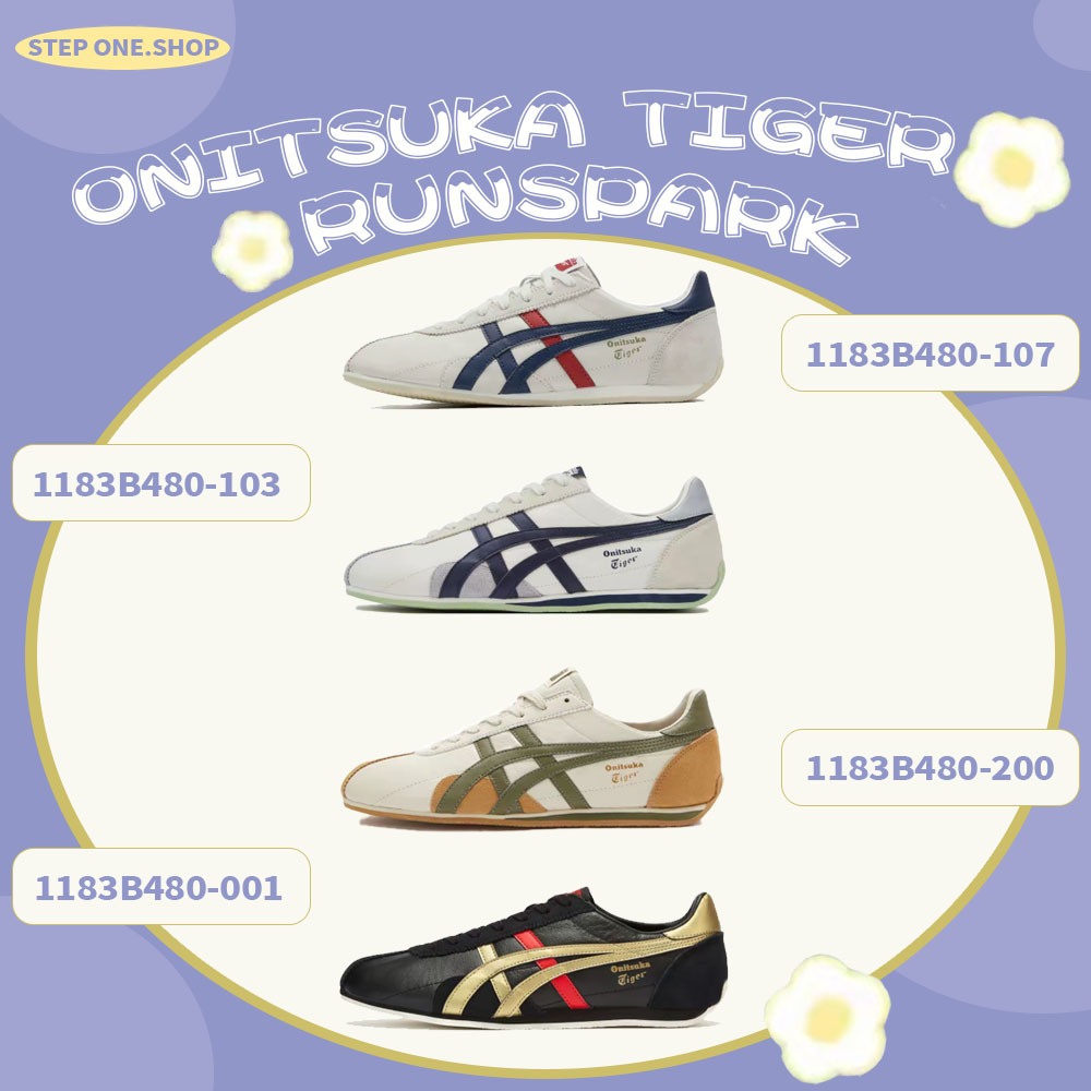 รองเท้ารับประกันของแท้ 💯- พรีออเดอร์🔻รองเท้า Onitsuka Tiger Runspark ผู้ชายผู้หญิงรองเท้า กีฬารองเท้ารองเท้าสบายๆ