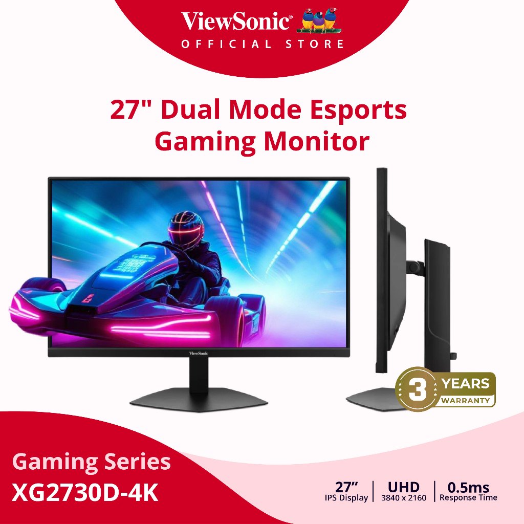 ViewSonic Gaming Monitor XG2730D-4K / 27"/ IPS / 144 Hz / 0.5 ms (จอมอนิเตอร์)