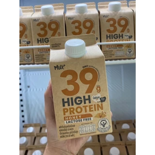 (สินค้าต้องแช่เย็นตลอดเวลา) ต่างจังหวัด[แพ็ค20กล่อง] Mulk+ High Protein Honey รสน้ำผึ้ง 400ml Lactose Free