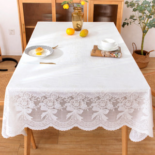 ผ้าปูโต๊ะ ความหรูหราระดับสูง ผ้าปูโต๊ะอาหารรูปสี่เหลี่ยมผืนผ…