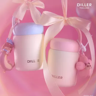 Diller Thailand Thermo Flask 200 ml. ขวดน้ำเก็บอุณหภูมิ เก็บความร้อน-เย็น กระติกน้ำสุญญากาศ ปลอดภัยไม่มีสารตกค้าง