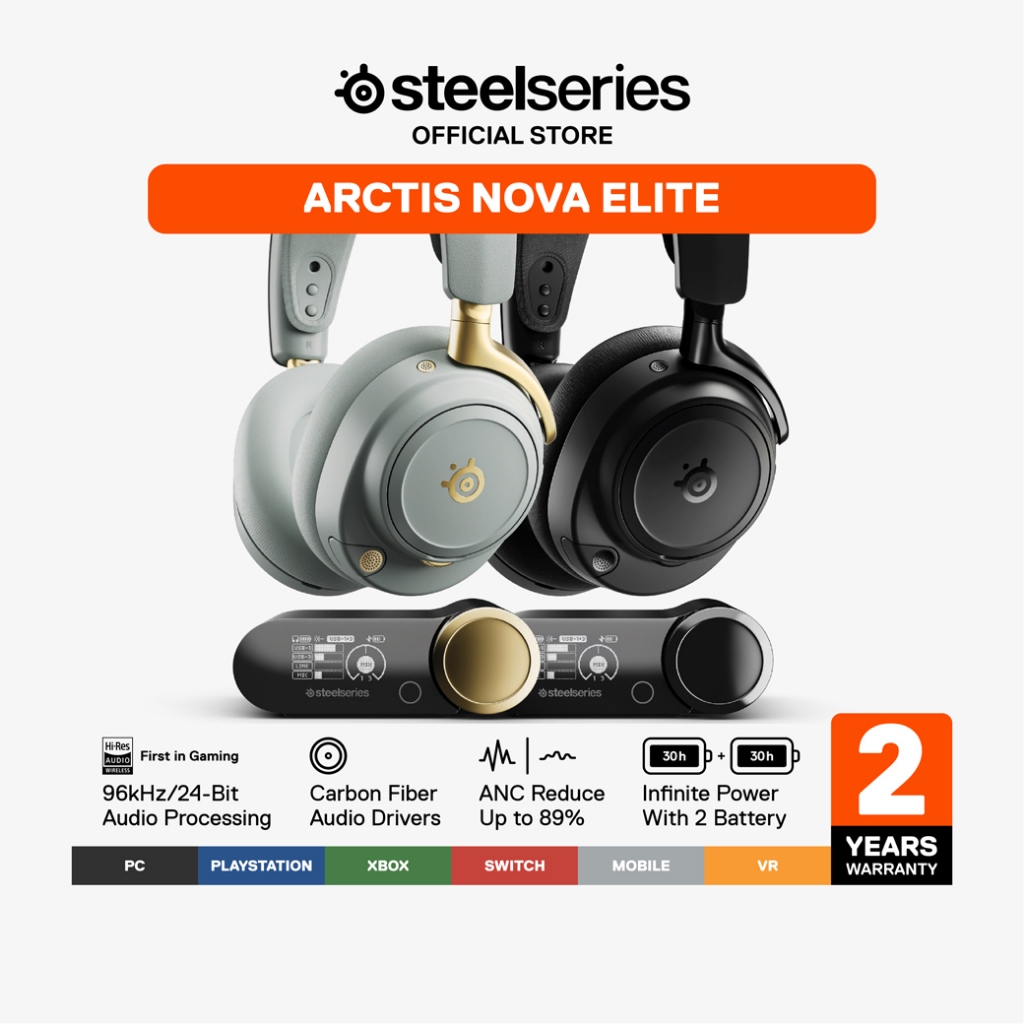 SteelSeries Nova Elite World’s First Hi-Res Wireless Gaming Headset หูฟังเกมมิ่งไร้สาย