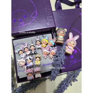 ส่งด่วน1วัน ✨️ จี้,สร้อย Monchhichi x Swarovski 🎀 ของแท้100% 🧸 อุปกรณ์ Full Set พร้อมส่งในไทย