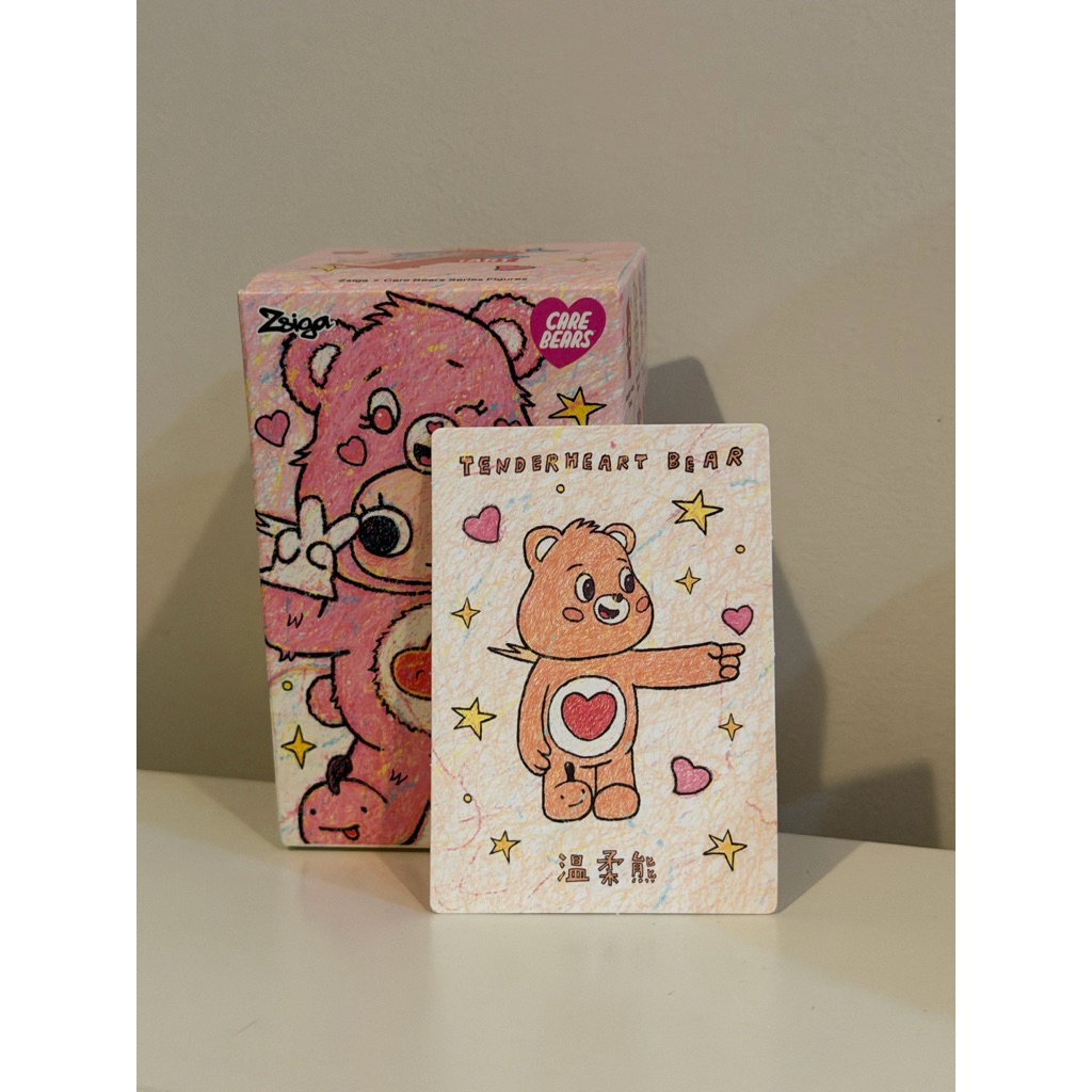 [เช็คการ์ด] Zsiga × Care Bears Series Figures : tenderheart bear