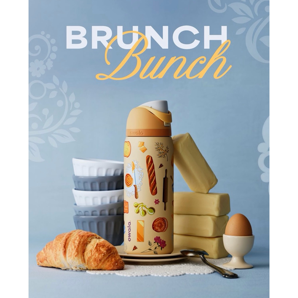 โอวาล่าออกใหม่ ลายขนม Brunch Bunch 32oz. | Owala Spacial Edition แท้ 100% กระบอกน้ำแสตนเลส Stainless