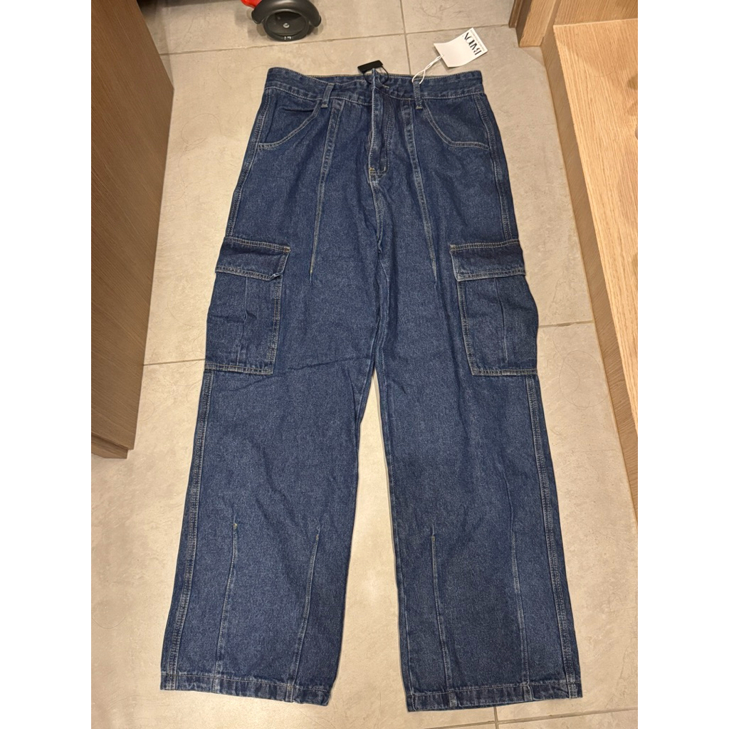 Baron.bkk American retro workwear jeans : Dark Blue