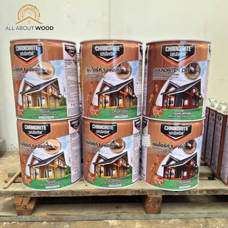CHAINDRITE เชนไดร้ท์ รักษาเนื้อไม้ ทาไม้ ทุกเฉดสี ขนาด 5ลิตร / 15ลิตร | All About Wood
