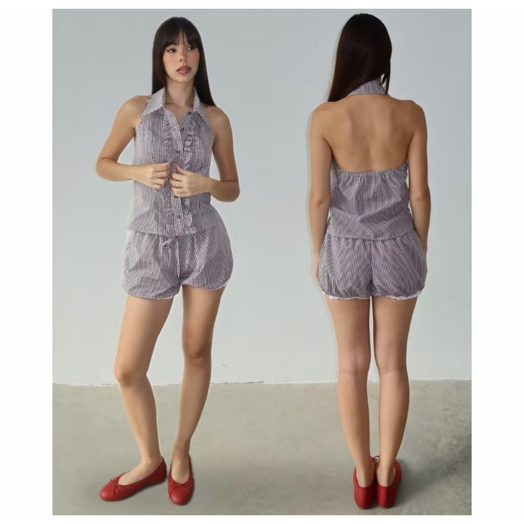 KIIRA Rosie Bloomer Shorts - กางเกงบอลลูน(ชุดเซ็ท) M