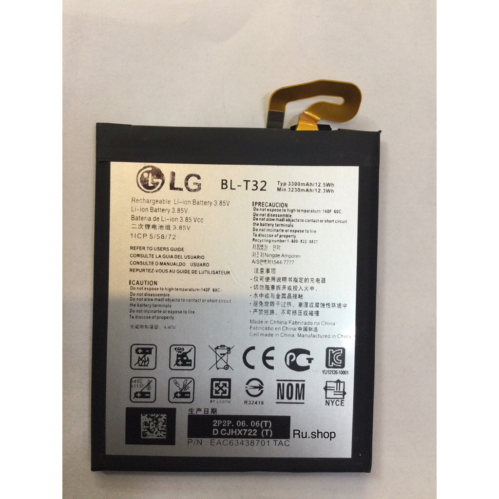 Original แบตเตอรี่ LG G6 H870 G600L G600S G600K G600V H871 H872 H873 battery BL-T32 BLT32 3300mAh รั