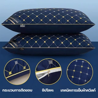 หมอน หมอนหนุน Hilton หมอนโรงแรม5 ดาว หมอนหนุนสุขภาพ 850g หมอนนอน ช่วยแก้ปัญหาปวดคอ หมอนสุขภาพ หมอนนุ่ม pillow 19 x 29 นิ