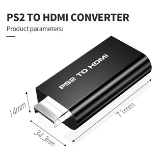 อะแดปเตอร์ ps2 to hd ตัวแปลงPS2 To HD Converter ต่อเครื่องเล่น PS2 ออกทีวี HD 3.5mm