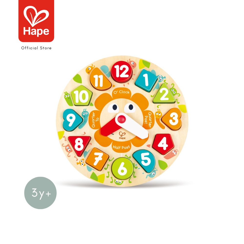 HAPE Chunky Clock Puzzle	นาฬิกาตัวต่อแห่งความสุข	3Y+ รูปที่ 7
