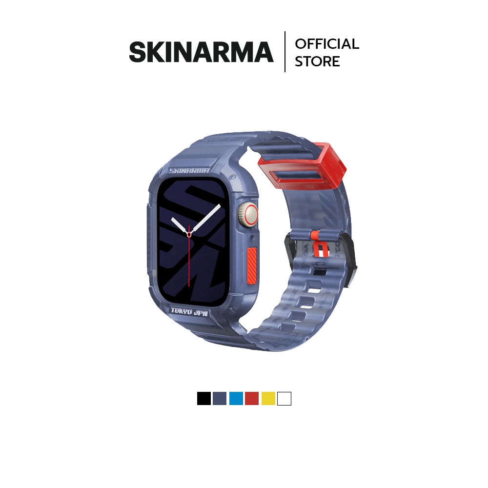 SKINARMA รุ่น Saido เคสและสายสำหรับ Apple Watch Series 4/5/6/7/8/9/SE (44/45 MM)
