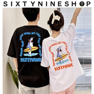 เสื้อยืดผ้าคอตตอน M-4XL พิมพ์ลาย 